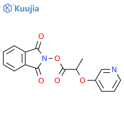1,3-dioxo-2,3-dihydro-1H-isoindol-2-yl 2-(pyridin-3-yloxy)propanoate structure