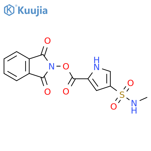 1,3-dioxo-2,3-dihydro-1H-isoindol-2-yl 4-(methylsulfamoyl)-1H-pyrrole-2-carboxylate structure
