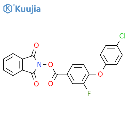 1,3-dioxo-2,3-dihydro-1H-isoindol-2-yl 4-(4-chlorophenoxy)-3-fluorobenzoate structure