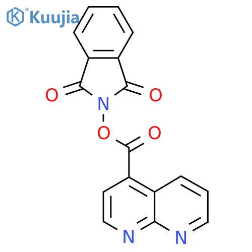 1,3-dioxo-2,3-dihydro-1H-isoindol-2-yl 1,8-naphthyridine-4-carboxylate structure
