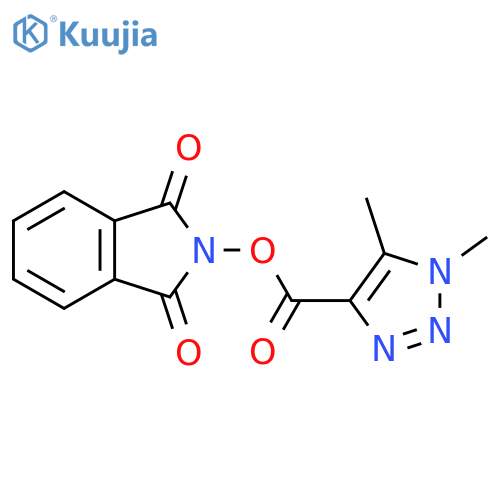 1,3-dioxo-2,3-dihydro-1H-isoindol-2-yl 1,5-dimethyl-1H-1,2,3-triazole-4-carboxylate structure