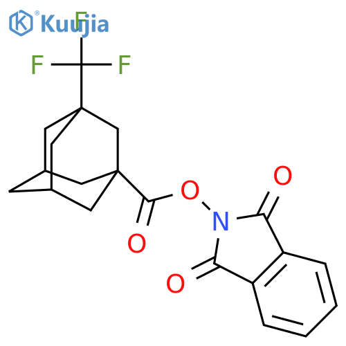 1,3-dioxo-2,3-dihydro-1H-isoindol-2-yl 3-(trifluoromethyl)adamantane-1-carboxylate structure