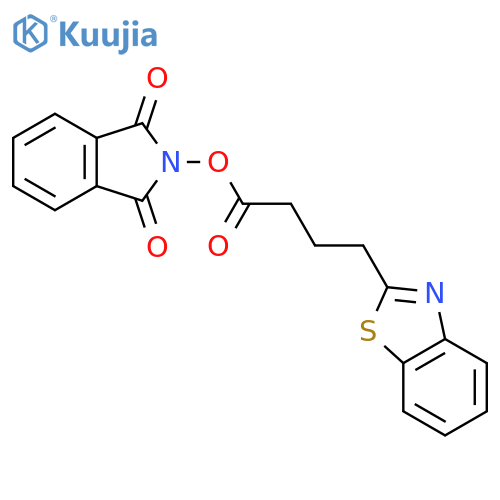 1,3-dioxo-2,3-dihydro-1H-isoindol-2-yl 4-(1,3-benzothiazol-2-yl)butanoate structure