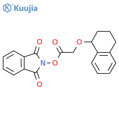 1,3-dioxo-2,3-dihydro-1H-isoindol-2-yl 2-(1,2,3,4-tetrahydronaphthalen-1-yloxy)acetate structure