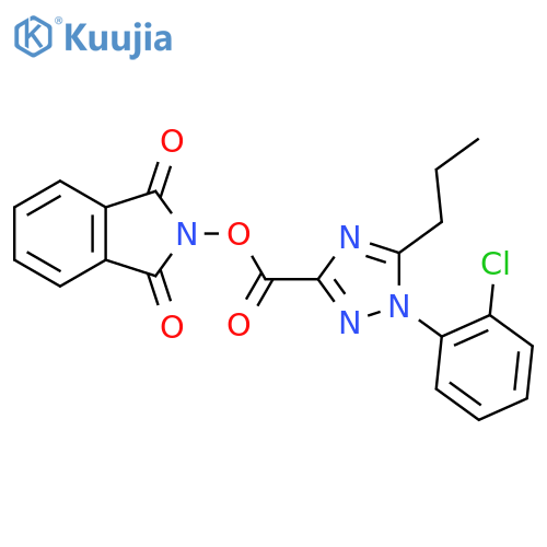 1,3-dioxo-2,3-dihydro-1H-isoindol-2-yl 1-(2-chlorophenyl)-5-propyl-1H-1,2,4-triazole-3-carboxylate structure
