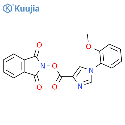 1,3-dioxo-2,3-dihydro-1H-isoindol-2-yl 1-(2-methoxyphenyl)-1H-imidazole-4-carboxylate structure