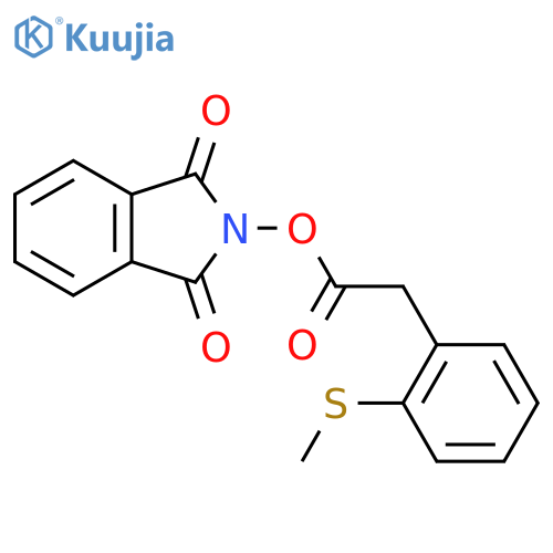 1,3-dioxo-2,3-dihydro-1H-isoindol-2-yl 2-[2-(methylsulfanyl)phenyl]acetate structure
