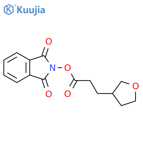 1,3-dioxo-2,3-dihydro-1H-isoindol-2-yl 3-(oxolan-3-yl)propanoate structure