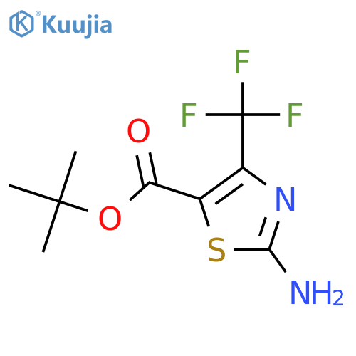Tert-butyl 2-amino-4-(trifluoromethyl)-1,3-thiazole-5-carboxylate structure