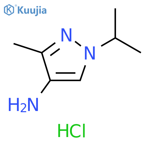1H-Pyrazol-4-amine, 3-methyl-1-(1-methylethyl)-, hydrochloride (1:2) structure