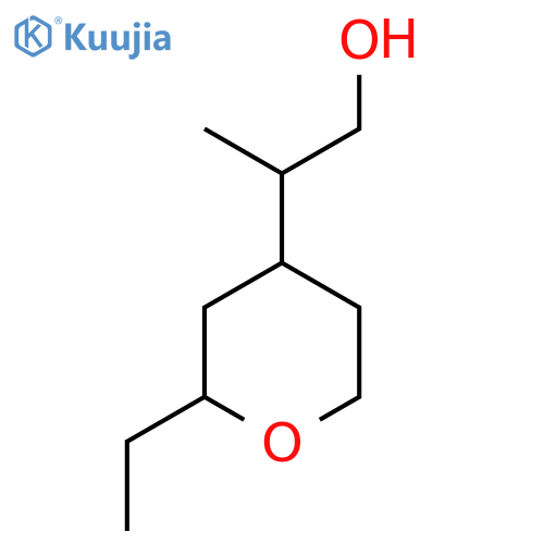 2-(2-Ethyloxan-4-yl)propan-1-ol structure