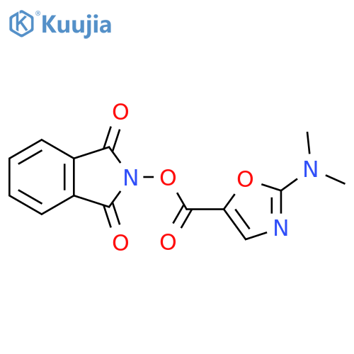 1,3-dioxo-2,3-dihydro-1H-isoindol-2-yl 2-(dimethylamino)-1,3-oxazole-5-carboxylate structure