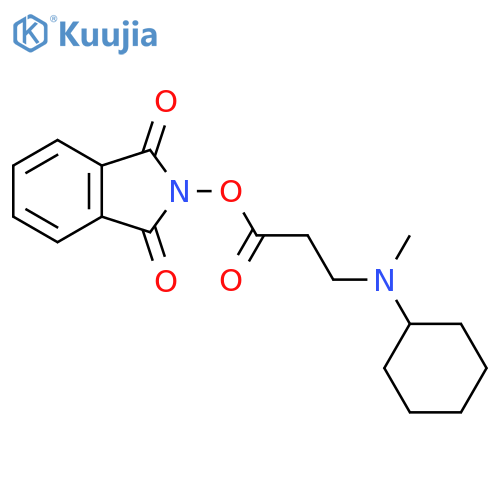 1,3-dioxo-2,3-dihydro-1H-isoindol-2-yl 3-[cyclohexyl(methyl)amino]propanoate structure
