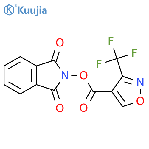 1,3-dioxo-2,3-dihydro-1H-isoindol-2-yl 3-(trifluoromethyl)-1,2-oxazole-4-carboxylate structure