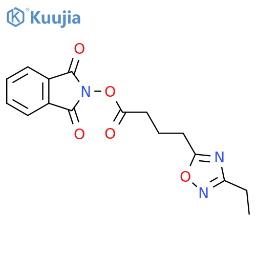 1,3-dioxo-2,3-dihydro-1H-isoindol-2-yl 4-(3-ethyl-1,2,4-oxadiazol-5-yl)butanoate structure