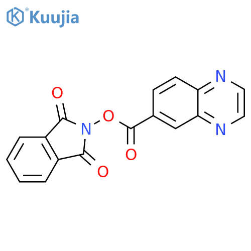 1,3-dioxo-2,3-dihydro-1H-isoindol-2-yl quinoxaline-6-carboxylate structure