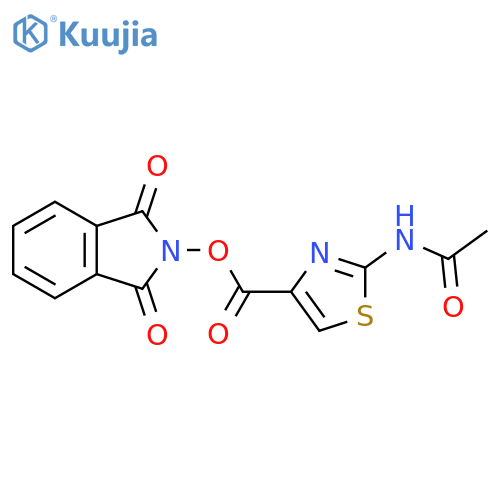 1,3-dioxo-2,3-dihydro-1H-isoindol-2-yl 2-acetamido-1,3-thiazole-4-carboxylate structure