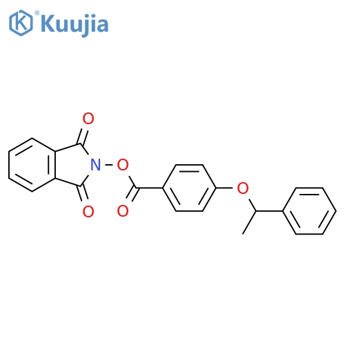 1,3-dioxo-2,3-dihydro-1H-isoindol-2-yl 4-(1-phenylethoxy)benzoate structure