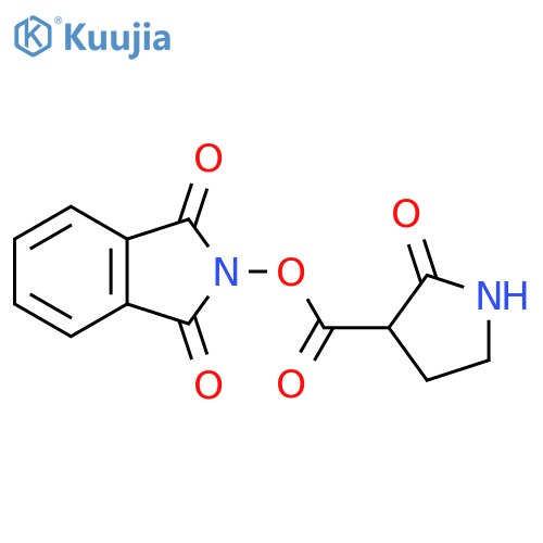 1,3-dioxo-2,3-dihydro-1H-isoindol-2-yl 2-oxopyrrolidine-3-carboxylate structure