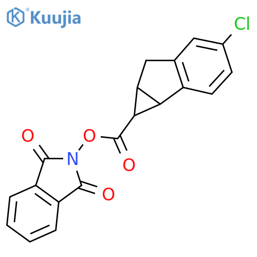 1,3-dioxo-2,3-dihydro-1H-isoindol-2-yl 4-chloro-1H,1aH,6H,6aH-cyclopropa[a]indene-1-carboxylate structure