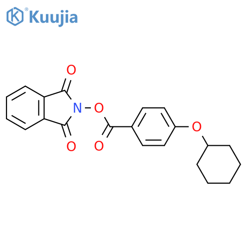 1,3-dioxo-2,3-dihydro-1H-isoindol-2-yl 4-(cyclohexyloxy)benzoate structure