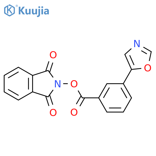 1,3-dioxo-2,3-dihydro-1H-isoindol-2-yl 3-(1,3-oxazol-5-yl)benzoate structure