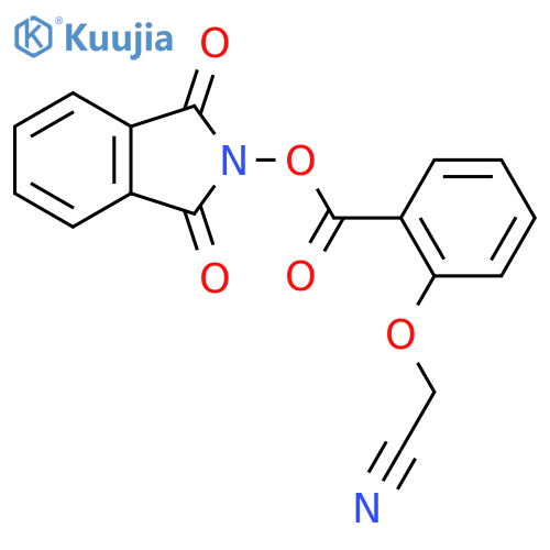 1,3-dioxo-2,3-dihydro-1H-isoindol-2-yl 2-(cyanomethoxy)benzoate structure