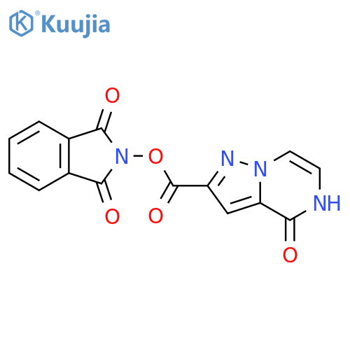 1,3-dioxo-2,3-dihydro-1H-isoindol-2-yl 4-oxo-4H,5H-pyrazolo[1,5-a]pyrazine-2-carboxylate structure
