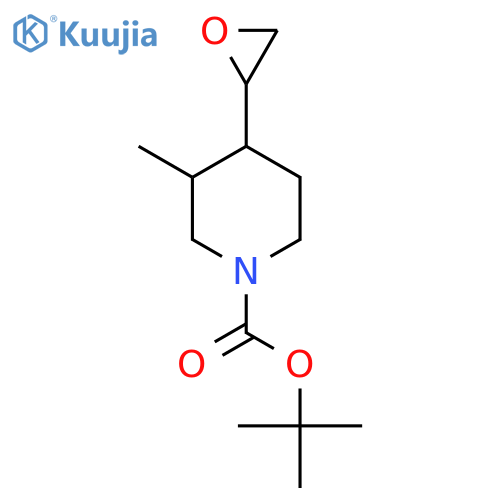 Tert-butyl 3-methyl-4-(oxiran-2-yl)piperidine-1-carboxylate structure