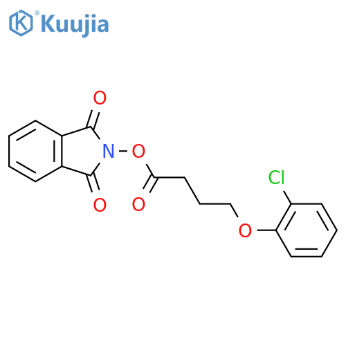 1,3-dioxo-2,3-dihydro-1H-isoindol-2-yl 4-(2-chlorophenoxy)butanoate structure
