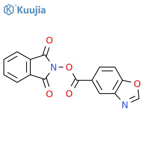 1,3-dioxo-2,3-dihydro-1H-isoindol-2-yl 1,3-benzoxazole-5-carboxylate structure
