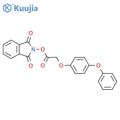 1,3-dioxo-2,3-dihydro-1H-isoindol-2-yl 2-(4-phenoxyphenoxy)acetate structure