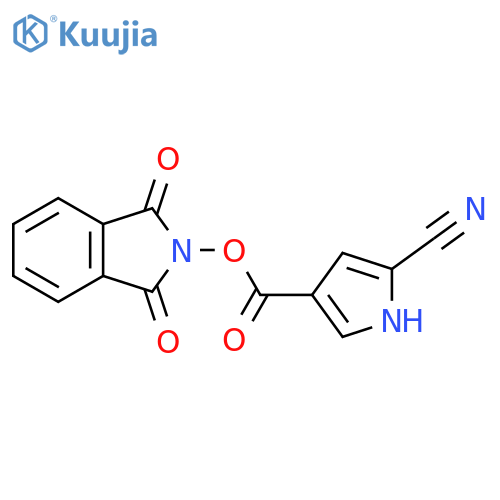 1,3-dioxo-2,3-dihydro-1H-isoindol-2-yl 5-cyano-1H-pyrrole-3-carboxylate structure