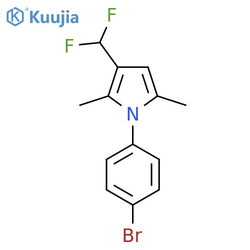 1-(4-Bromophenyl)-3-(difluoromethyl)-2,5-dimethylpyrrole structure