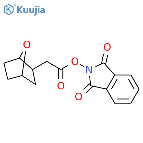 1,3-dioxo-2,3-dihydro-1H-isoindol-2-yl 2-{7-oxabicyclo[2.2.1]heptan-2-yl}acetate structure
