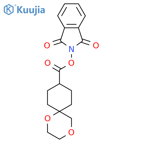 1,3-dioxo-2,3-dihydro-1H-isoindol-2-yl 1,4-dioxaspiro[5.5]undecane-9-carboxylate structure