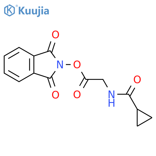 1,3-dioxo-2,3-dihydro-1H-isoindol-2-yl 2-(cyclopropylformamido)acetate structure