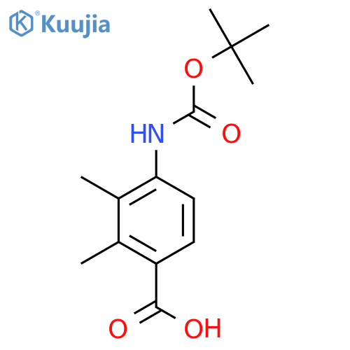 4-(Boc-amino)methyl-3-methyl-benzoic acid structure