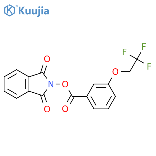 1,3-dioxo-2,3-dihydro-1H-isoindol-2-yl 3-(2,2,2-trifluoroethoxy)benzoate structure