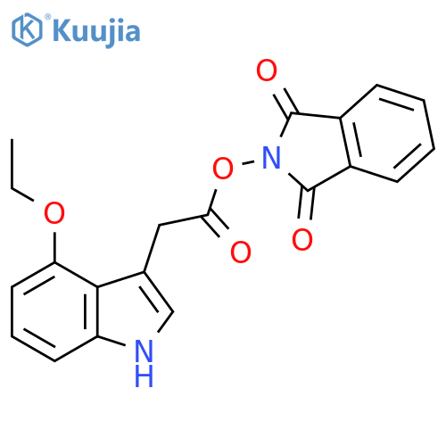 1,3-dioxo-2,3-dihydro-1H-isoindol-2-yl 2-(4-ethoxy-1H-indol-3-yl)acetate structure