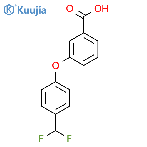 3-[4-(Difluoromethyl)phenoxy]benzoic acid structure