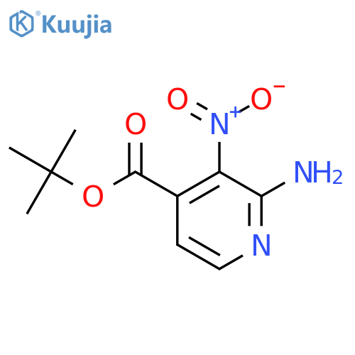 Tert-butyl 2-amino-3-nitropyridine-4-carboxylate structure