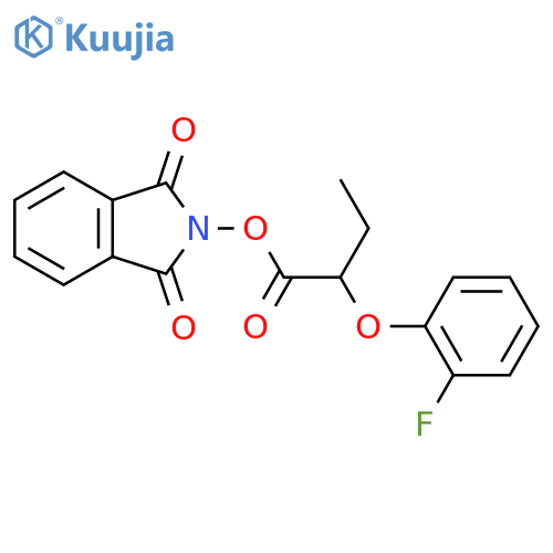 1,3-dioxo-2,3-dihydro-1H-isoindol-2-yl 2-(2-fluorophenoxy)butanoate structure