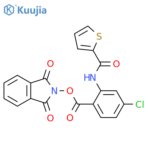 1,3-dioxo-2,3-dihydro-1H-isoindol-2-yl 4-chloro-2-(thiophene-2-amido)benzoate structure