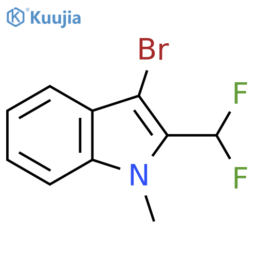 3-Bromo-2-(difluoromethyl)-1-methylindole structure
