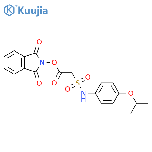1,3-dioxo-2,3-dihydro-1H-isoindol-2-yl 2-{[4-(propan-2-yloxy)phenyl]sulfamoyl}acetate structure