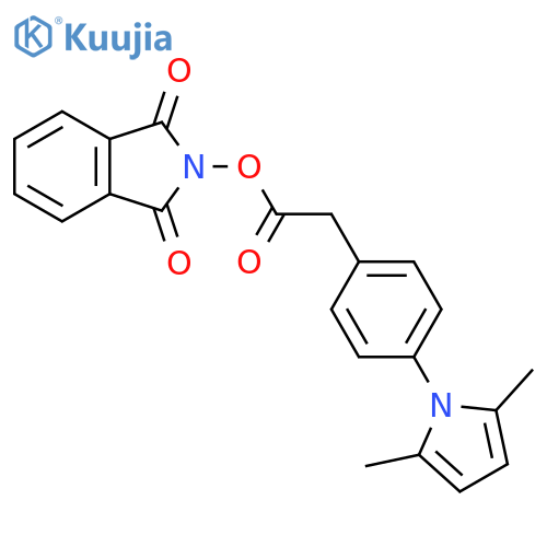1,3-dioxo-2,3-dihydro-1H-isoindol-2-yl 2-[4-(2,5-dimethyl-1H-pyrrol-1-yl)phenyl]acetate structure