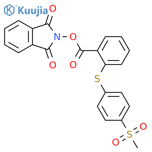 1,3-dioxo-2,3-dihydro-1H-isoindol-2-yl 2-[(4-methanesulfonylphenyl)sulfanyl]benzoate structure