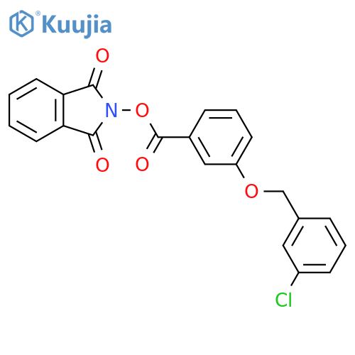 1,3-dioxo-2,3-dihydro-1H-isoindol-2-yl 3-[(3-chlorophenyl)methoxy]benzoate structure