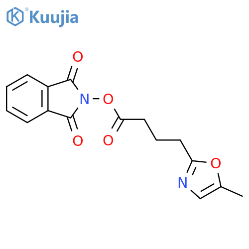 1,3-dioxo-2,3-dihydro-1H-isoindol-2-yl 4-(5-methyl-1,3-oxazol-2-yl)butanoate structure